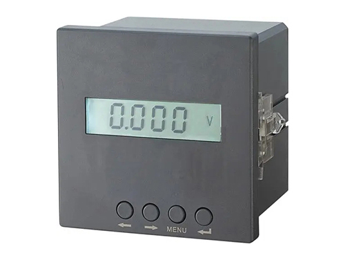 LCD single-phase voltmeter